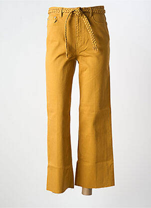 Pantalon droit poches jaune LABDIP femme