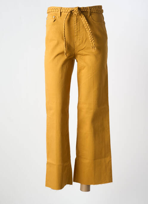 Pantalon droit jaune LABDIP pour femme