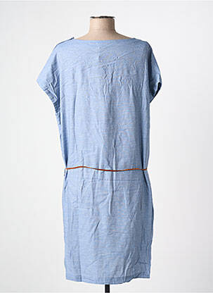 Robe mi-longue manches courtes manches courtes bleu TINSELS femme