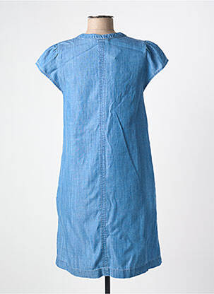 Robe mi-longue manches courtes manches courtes bleu MD'M femme