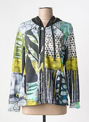 Veste casual coupe droite vert DOLCEZZA femme