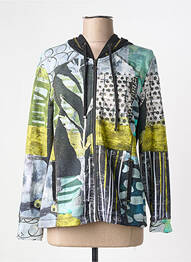 Veste casual coupe droite vert DOLCEZZA femme