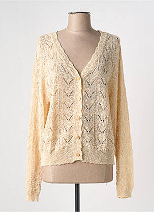 Gilet manches longues coupe cintrée beige ESQUALO femme