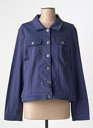 Veste casual coupe droite bleu DOLCEZZA femme