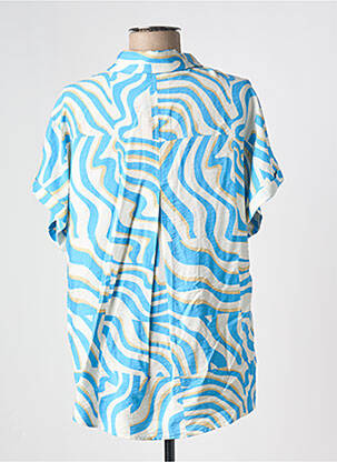 Chemisier manches courtes manches courtes bleu ESQUALO femme