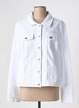 Veste casual coupe droite blanc DOLCEZZA femme