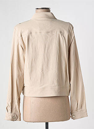Veste casual coupe droite beige EVA KAYAN femme
