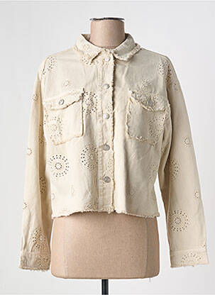 Veste casual coupe droite beige ESQUALO femme