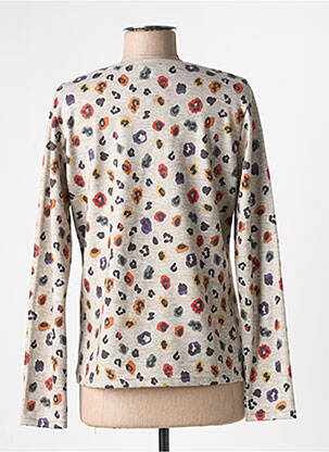 Pull coupe droite manches longues beige I.ODENA femme