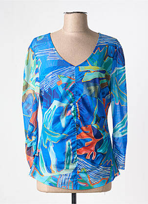 T-shirt manches longues manches longues bleu DOLCEZZA femme