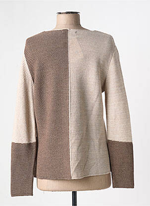 Pull coupe droite manches longues marron I.ODENA femme