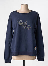 Sweat-shirt broderie manches longues bleu FRENCH DISORDER femme