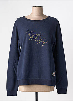 Sweat-shirt manches longues manches longues bleu FRENCH DISORDER femme