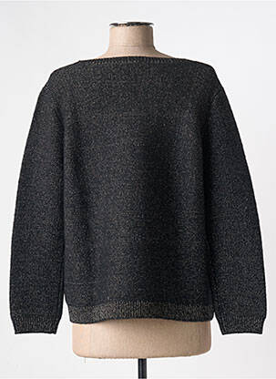 Pull coupe droite manches longues noir EMILE ET IDA femme
