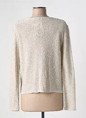 Gilet manches longues beige I.ODENA pour femme seconde vue