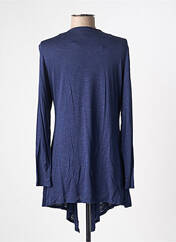 Gilet manches longues bleu MARBLE pour femme seconde vue