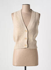 Gilet sans manche beige THINKING MU pour femme seconde vue