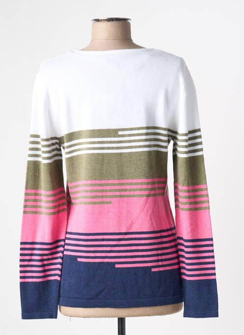 Pull col rond manches longues blanc MARBLE femme