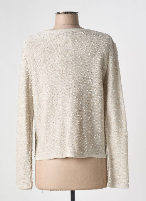 Gilet manches longues beige I.ODENA pour femme