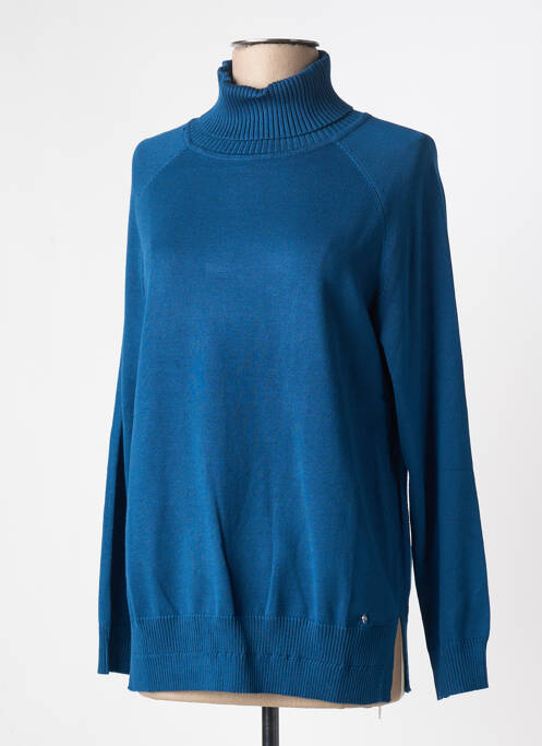 Pull col roulé bleu MD'M pour femme