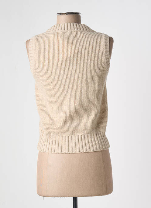 Gilet sans manche beige THINKING MU pour femme