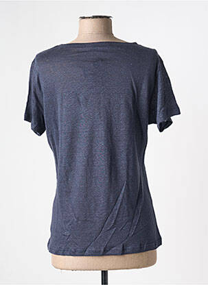 T-shirt stretch manches courtes bleu I.ODENA femme