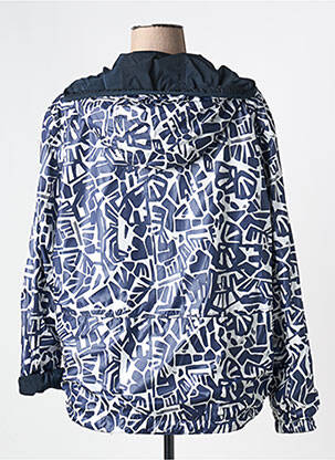 Coupe-vent poches a capuche bleu BARBARA LEBEK femme