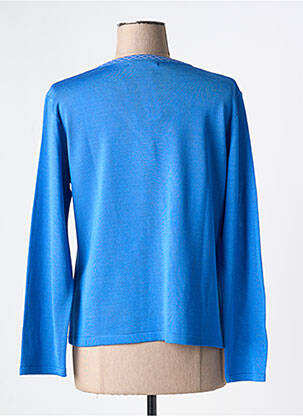 Gilet manches longues stretch bleu I.ODENA femme