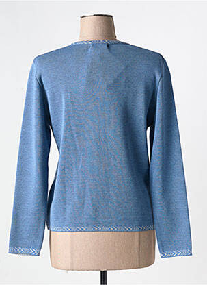Gilet manches longues stretch bleu I.ODENA femme
