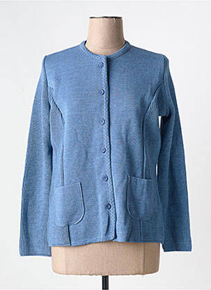 Gilet manches longues stretch bleu I.ODENA femme