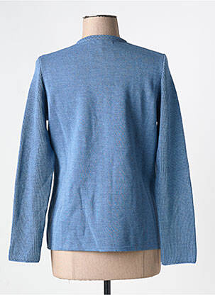Gilet manches longues stretch bleu I.ODENA femme