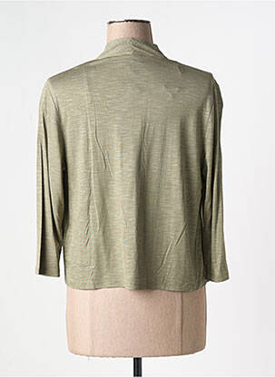 Gilet manches longues manches 3/4 vert MARBLE femme