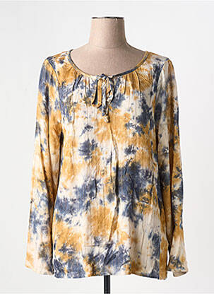 Blouse col rond manches longues beige MD'M femme