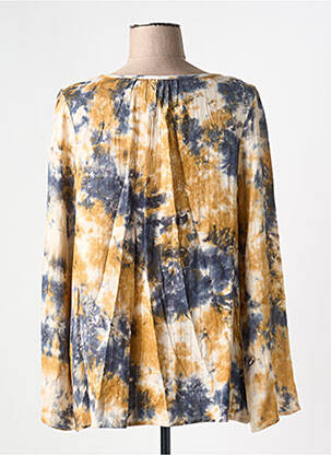Blouse col rond manches longues beige MD'M femme