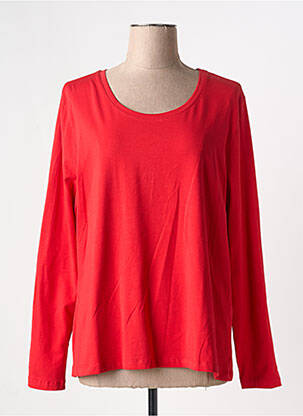 T-shirt manches longues manches longues rouge DOLCEZZA femme
