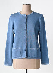 Gilet manches longues bleu I.ODENA pour femme seconde vue