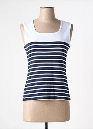 Débardeur bleu I.ODENA pour femme