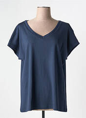 T-shirt bleu I.ODENA pour femme seconde vue