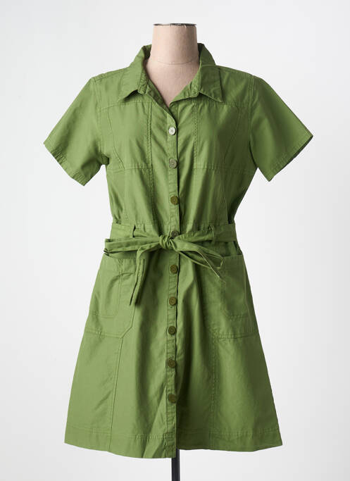 Robe courte manches courtes manches courtes vert MD'M femme