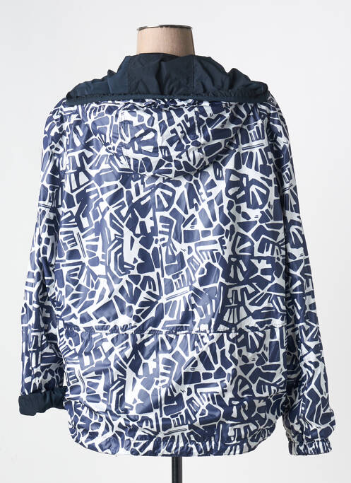 Coupe-vent poches a capuche bleu BARBARA LEBEK femme
