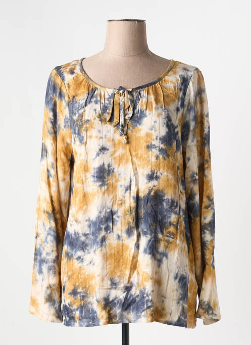 Blouse col rond manches longues beige MD'M femme