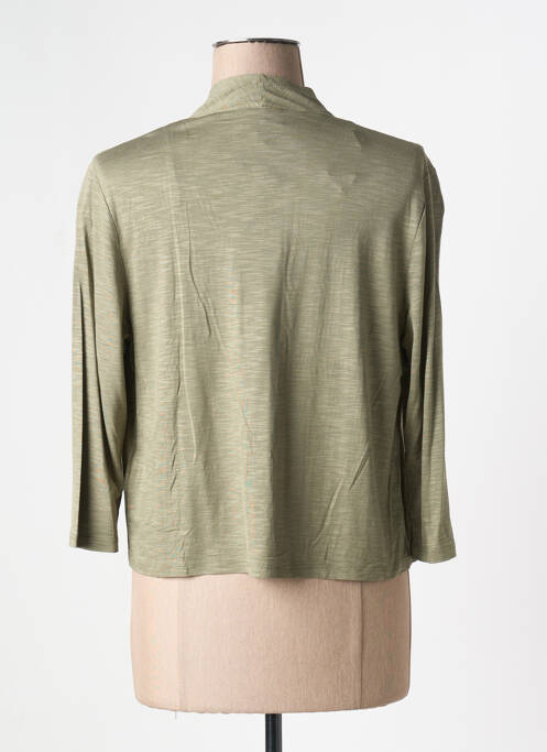 Gilet manches longues manches 3/4 vert MARBLE femme