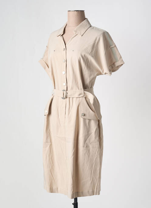 Robe mi-longue beige EVA KAYAN pour femme