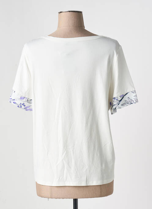 T-shirt beige FRANK WALDER pour femme