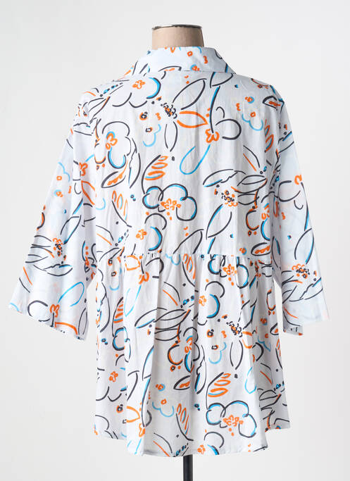 Tunique manches longues blanc COULEURS DU TEMPS pour femme