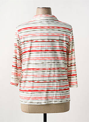 Polo manches 3/4 manches 3/4 beige FRANK WALDER femme