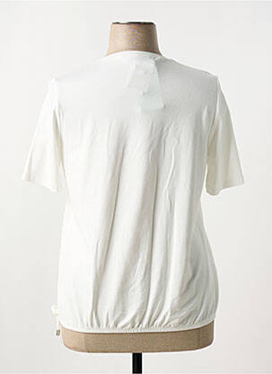 T-shirt sérigraphie manches courtes beige FRANK WALDER femme
