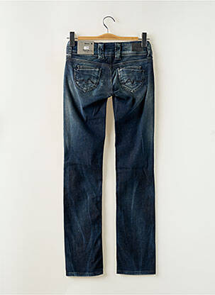 Jeans coupe droite stretch taille basse bleu PEPE JEANS femme