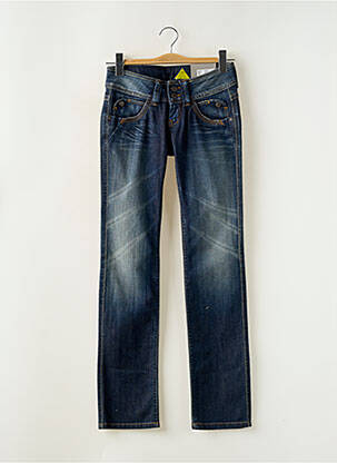 Jeans coupe droite stretch taille basse bleu PEPE JEANS femme
