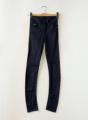 Jeans skinny tissage brut taille haute bleu G STAR femme